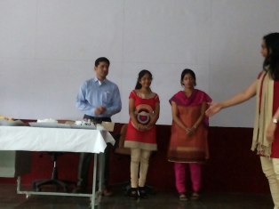 Examination toppers being acknowledged